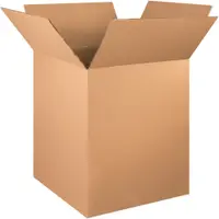 Double Wall Boxes, 24" x 24" x 30", Kraft, 5/Bundle; 90/Skid