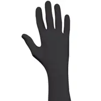 Best® Nighthawk™ Nitrile Gloves, Extended Cuff Small, Black, 50/Case