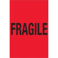 Tape Logic® Labels, "Fragile", 4" x 6", Fluorescent Red, 500/Roll