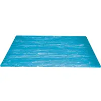 Marble Anti-Fatigue Mats, 3' x 15', Blue, 1/Each
