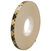 3M™ 908 Adhesive Transfer Tape, 2.0 Mil, 1/4" x 36 yds., Clear, 6/Case