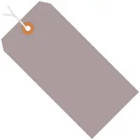 Shipping Tags, Pre-Strung, 13 Pt., 8" x 4", Gray 500/Case