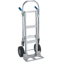 Convertible Aluminum Hand Cart, Silver, 1/Each