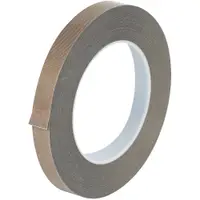 PTFE Glass Cloth Tape, 3 Mil, 1/2" x 36 yds., Brown, 1/Case