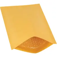 Heat-Seal Bubble Mailers, #1, 7 1/4" x 12", Kraft, 25/Case