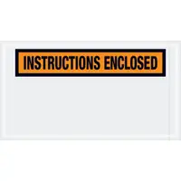 Tape Logic® "Instructions Enclosed" Envelopes, 5 1/2" x 10", Orange, 1000/Case