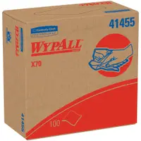 Kimberly Clark® WypALL® X70 Industrial Pro Wipers Dispenser Box, 9.1" x 16.8", White, 100/Box, 10 Boxes/Case