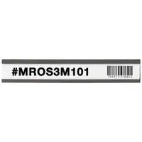 Magnetic "C" Channel Cardholders, 1" x 6", Black, 25/Case