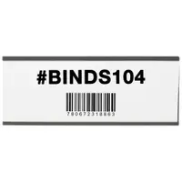 Magnetic "C" Channel Cardholders, 3" x 6", Black, 25/Case