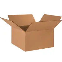 Double Wall Boxes, 18" x 18" x 10", Kraft, 15/Bundle; 90/Skid