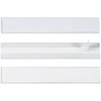 Hol-Dex® Self-Adhesive Plastic Label Holder, 1" x 6", Clear, 12/Case