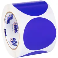 Tape Logic® Inventory Circle Labels, 3", Dark Blue, 500/Roll