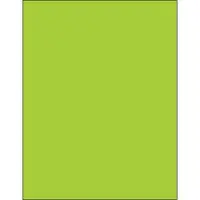 Tape Logic® Rectangle Laser Labels, 8 1/2" x 11", Fluorescent Green, 100/Case