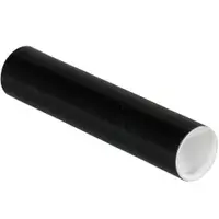Mailing Tubes with Caps, 2" x 9", Black, 50/Case