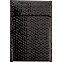Glamour Bubble Mailers, 7 1/2" x 11", Black, 72/Case