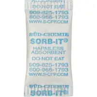 Silica Gel Packet, 5/8" x 1 9/32", White, 6000/Case