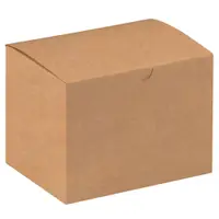Gift Boxes, 6" x 4 1/2" x 4 1/2", Kraft, 100/Case