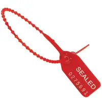 Equilok Pull-Tight Seals, 10", Red, 1000/Case