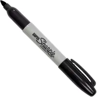 Super Sharpie® Markers, Black, 12/Case
