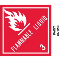 Tape Logic® Labels, "Paint", 4" x 4 3/4", Red/White/Black, 500/Roll