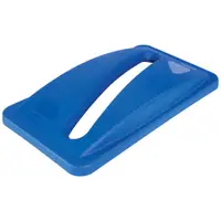 Rubbermaid® Slim Jim® Paper Recycling Lid, 23 Gallon, 21" x 11", Blue, 1/Each