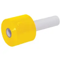 Colored Extended Core Bundling Film, 80 Gauge, 3" x 1000', Yellow, 18/Case
