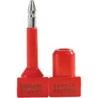 Bolt Seals, 3/4" x 3 1/4", Red, 50/Case