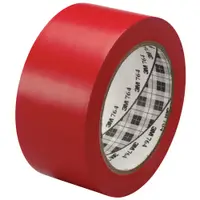 3M™ 764 Vinyl Tape, 5.0 Mil, 2" x 36 yds, Red, 24/Case