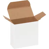 Reverse Tuck Folding Cartons, 3" x 1 5/16" x 3", White, 1000/Case