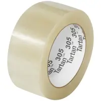 3M™ 305 Carton Sealing Tape, 1.8 Mil, 2" x 110 yds., Clear, 36/Case