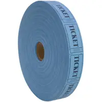 1" x 1 3/4" Blue Single Ticket 2000 PER CASE