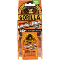 Gorilla® Shipping Tape, 3.4 Mil, 3" x 36 yds., Clear, 1/Case