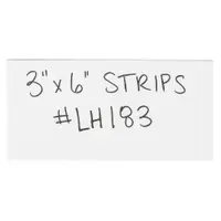 Warehouse Labels, Magnetic Strips, 3" x 6", White, 25/Case