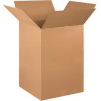 Corrugated Boxes, 20" x 20" x 30", Kraft, 10/Bundle; 120/Skid