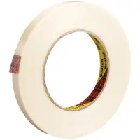 3M™ 898 Strapping Tape, 6.6 Mil, 1/2" x 60 yds., Clear, 72/Case