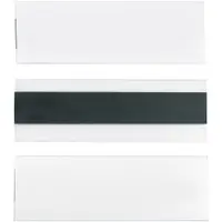 Hol-Dex® Magnetic Plastic Label Holders, 2" x 6", Clear, 12/Case