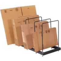 Portable Carton Stand, 45" x 18" x 25", Black, 1/Each