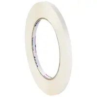 Tape Logic® Double Sided Film Tape, 3.5 Mil, 1/4" x 60 yds., White, 188/Case