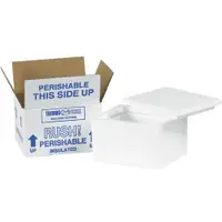 Insulated Shipping Kits, 6" x 4 1/2" x 3", White, 24/Case