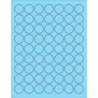 Tape Logic® Circle Laser Labels, 1", Pastel Blue, 6300/Case