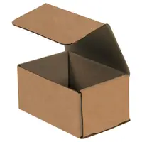 Corrugated Mailers, 6" x 4" x 3", Kraft, 25/Bundle