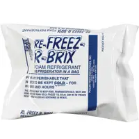 Re-Freez-R-Brix™ Cold Bricks, 4 1/2" x 4" x 1 1/2", White, 12/Case