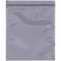 Unprinted Reclosable Static Shielding Bags, 8" x 10", Transparent, 100/Case