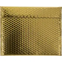Glamour Bubble Mailers, 13 3/4" x 11, Gold, 48/Case
