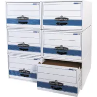 STOR/DRAWER® STEEL PLUS™ File Storage Drawers, 24" x 15" x 10", White, 6/Case