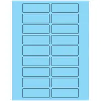 Tape Logic® Rectangle Laser Labels, 3" x 1", Pastel Blue, 2000/Case