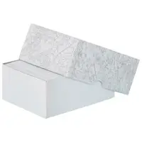 Stationery Set-Up Cartons, 4 3/4" x 3 1/2" x 2", Gray Leatherette, 100/Case