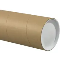Jumbo Mailing Tubes, 5" x 26", Kraft, 15/Case