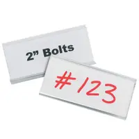 Wire-Rac™ Snap-On Label Holders, Angled, 3" x 1 5/16, Clear, 25/Case