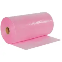 Anti-Static Poly Tubing, 4 Mil, 24" x 1075', Pink, 1/Roll